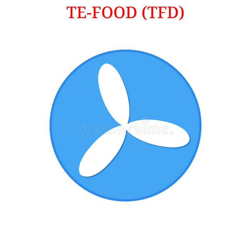 Логотип вектора TE-FOOD TFD иллюстрация вектора Логотип вектора TE-FOOD TFD иллюстрация вектора