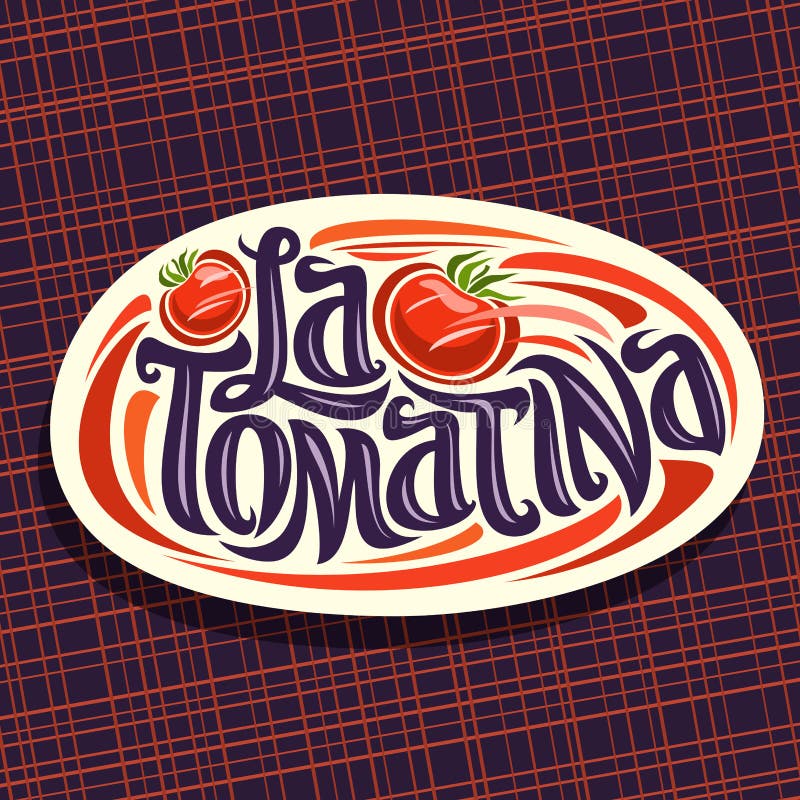 Логотип вектора для фестиваля Tomatina бесплатная иллюстрация Логотип вектора для фестиваля Tomatina бесплатная иллюстрация