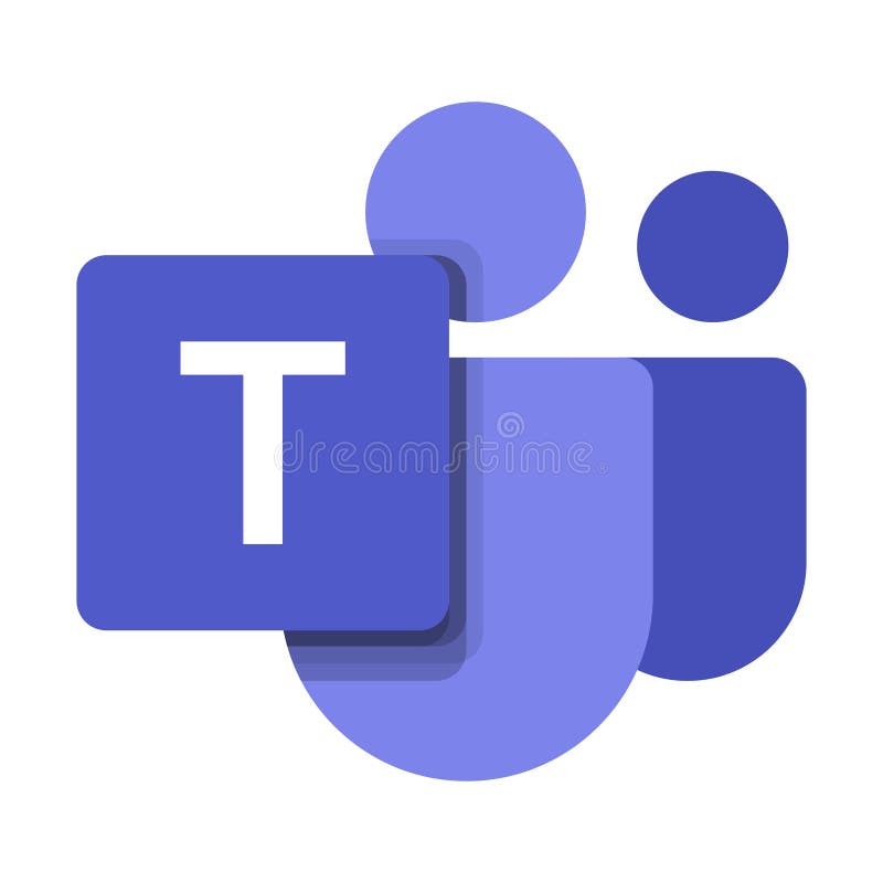 логотип или значок microsoft teams иллюстрация вектора