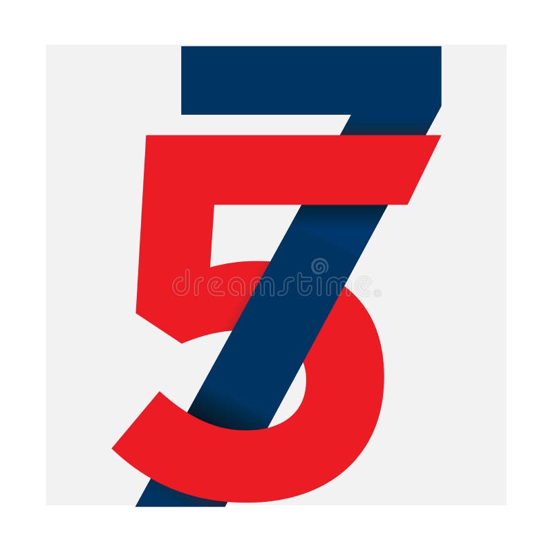 Логотип компании годовщины logo_57 номера изолированный иллюстрацией иллюстрация вектора