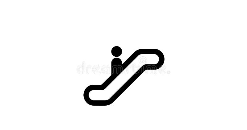 Логотип эскалатора Движение вверх