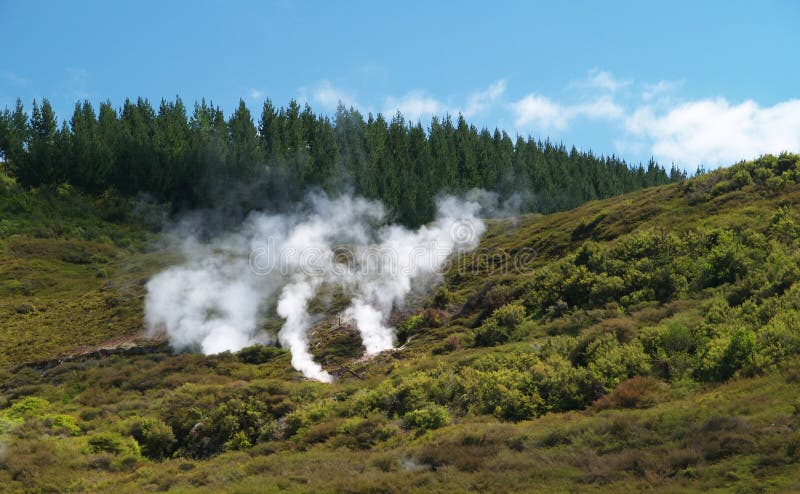 Craters of the Moon, volcanic thermal area, New Zealand. Craters of the Moon, volcanic thermal area, New Zealand