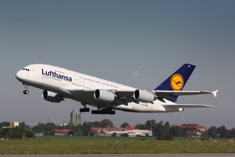 A380 Люфтганза стоковое фото A380 Люфтганза стоковое фото