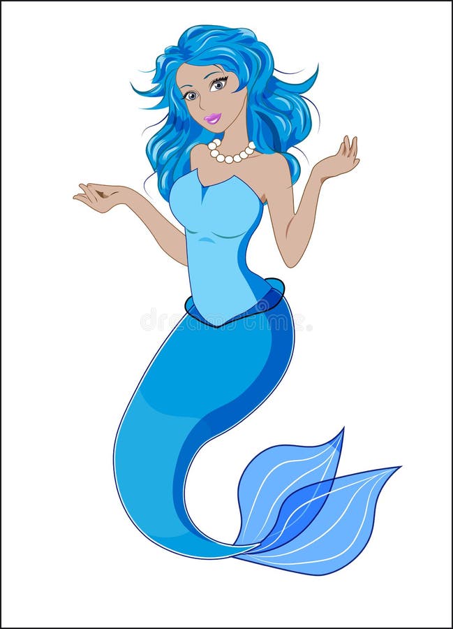 маленький mermaid иллюстрация штока маленький mermaid иллюстрация штока