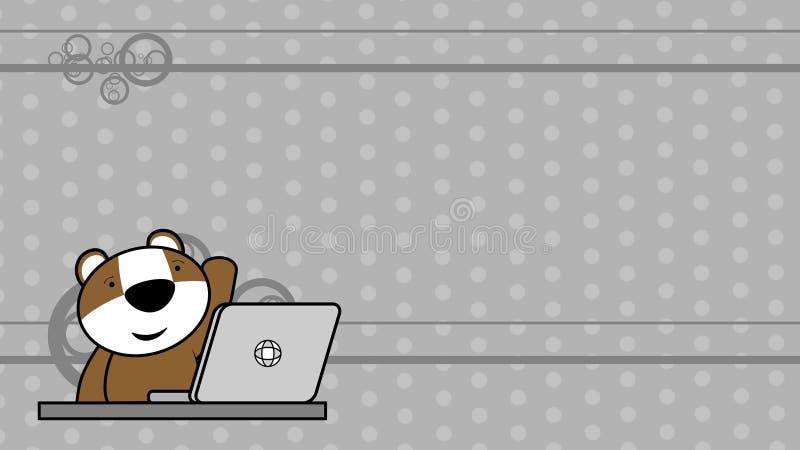 маленький хомячок персонаж мультфильм компьютер обучение фоновый