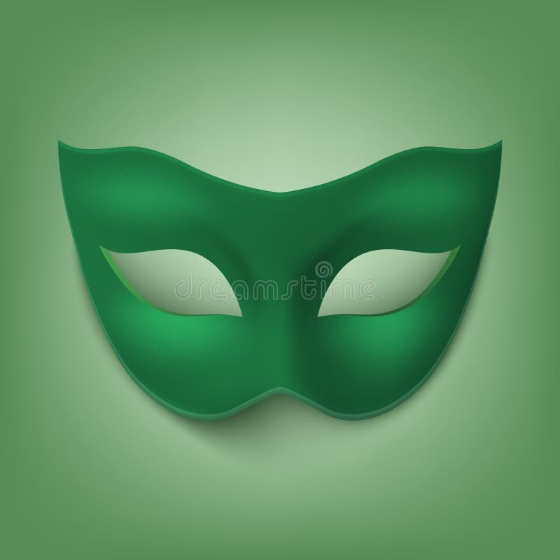 маска green super. персонаж супергеройский комикс маска изолирована с тенью на переднем плане бесплатная иллюстрация