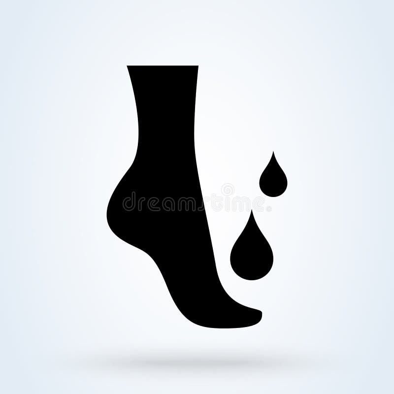 Массаж ног нефти ароматы. Значок ног spa педикюр женский. Иллюстрация вектора бесплатная иллюстрация