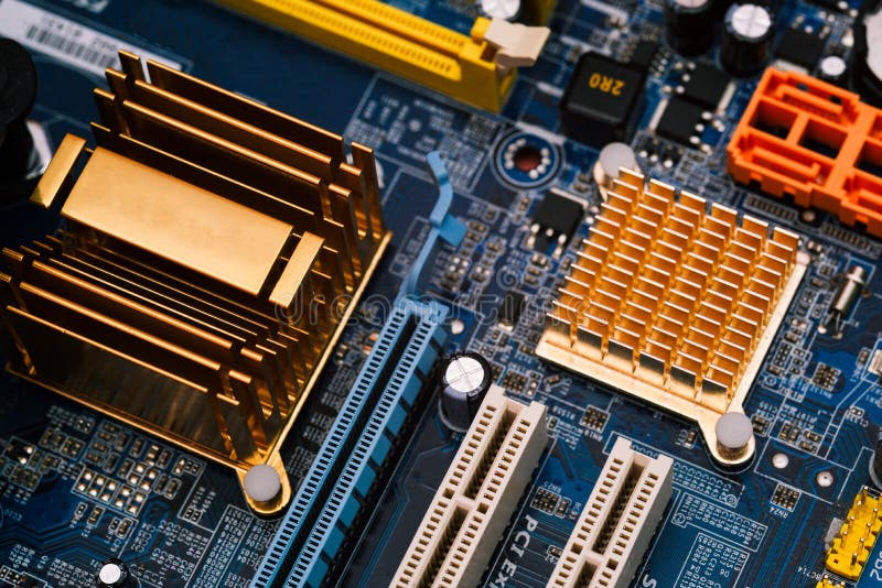 Разъем доски материнской платы компьютера Стоковое Изображение ...