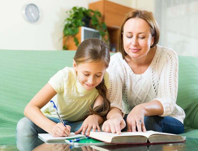 Girl schoolgirl teacher mother