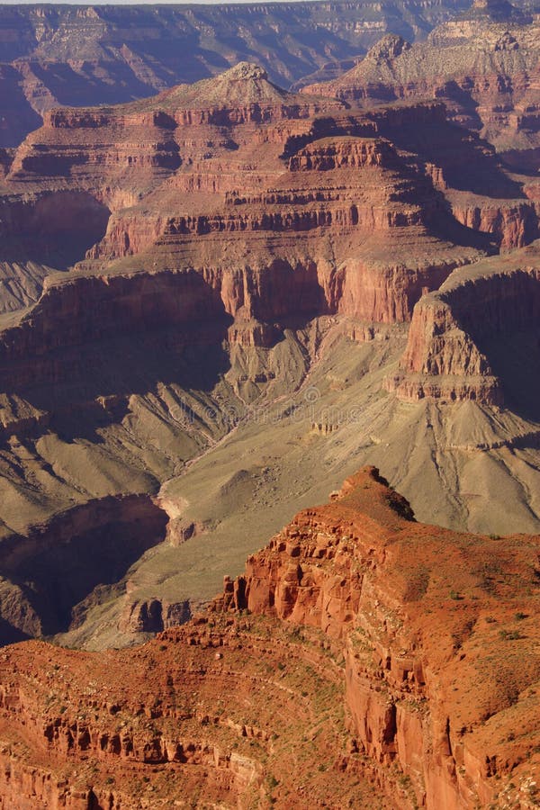 Between Mohave Point and Hopi Point , late afternoon view into the Colorado River gorge on the South Rim Trail,at the Grand Canyon National Park, Arizona. Between Mohave Point and Hopi Point , late afternoon view into the Colorado River gorge on the South Rim Trail,at the Grand Canyon National Park, Arizona