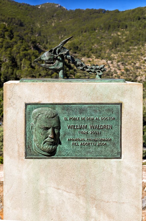 The memorial was erected by the people of Deia in memory of the American archaeologist and painter William Waldren who from the 1950s spent much of his time in and around this Mallorcan village. This memorial is located in the grounds of the Church of San Juan Bautista or Iglesia de San Juan Bautista in Deia which is the final resting place of the famous English poet, novelist, critic and classicist, Robert Graves. The memorial was erected by the people of Deia in memory of the American archaeologist and painter William Waldren who from the 1950s spent much of his time in and around this Mallorcan village. This memorial is located in the grounds of the Church of San Juan Bautista or Iglesia de San Juan Bautista in Deia which is the final resting place of the famous English poet, novelist, critic and classicist, Robert Graves.