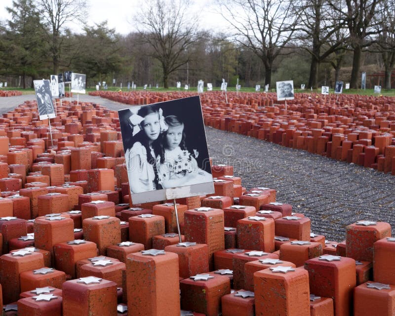 Camp Westerbork in the east of the Netherlands (Drenthe) was a transit camp in World War 2. Some 102.000 people, mostly Jewish, did not survive after being sent from there by railroad to the notorious Nazi death camps in Germany and Poland. Anne Frank stayed in Westerbork before being deported to Auschwitz. The camp is now a museum and monument, where school groups and many other visitors from around the world learn about the horrors of the Holocaust. A collection of 102.000 bricks and a railroad buffer block at the end of the track honor the victims. 1 photo of 5. Camp Westerbork in the east of the Netherlands (Drenthe) was a transit camp in World War 2. Some 102.000 people, mostly Jewish, did not survive after being sent from there by railroad to the notorious Nazi death camps in Germany and Poland. Anne Frank stayed in Westerbork before being deported to Auschwitz. The camp is now a museum and monument, where school groups and many other visitors from around the world learn about the horrors of the Holocaust. A collection of 102.000 bricks and a railroad buffer block at the end of the track honor the victims. 1 photo of 5