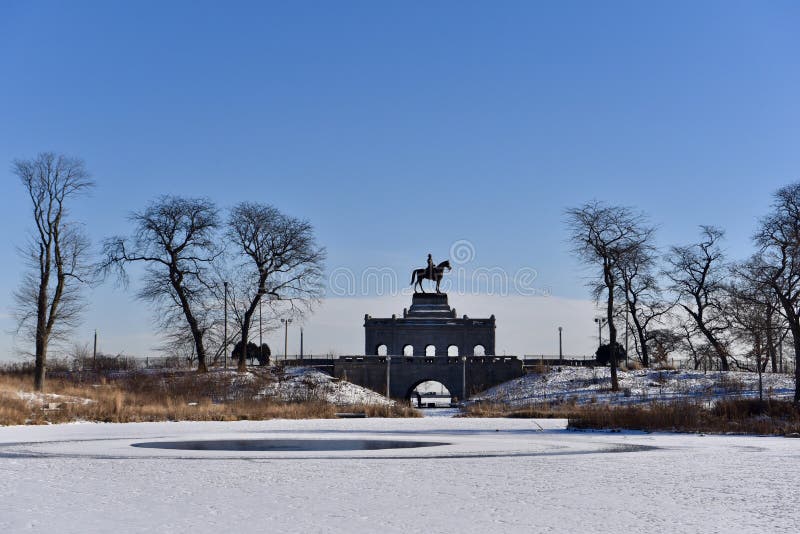 Мемориал Grant в Lincoln Park стоковая фотография Мемориал Grant в Lincoln Park стоковая фотография