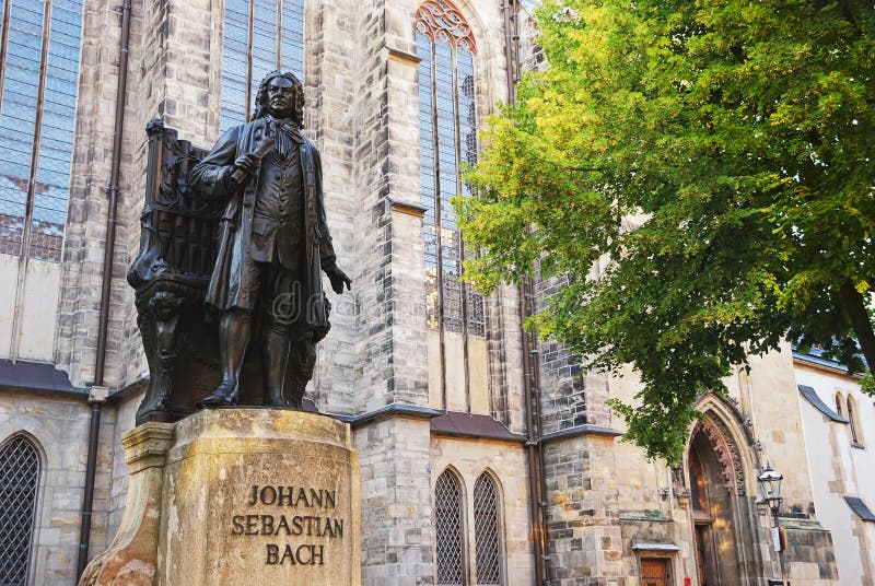 Johann Sebastian Bach (1685 - 1750), German composer and organist. This large Bach monument was created by Carl Seffner in 1908. Johann Sebastian Bach (1685 - 1750), German composer and organist. This large Bach monument was created by Carl Seffner in 1908.