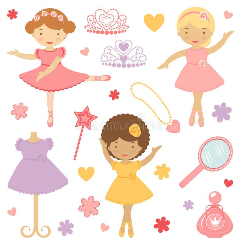 Меньшее собрание балерин танцев Иллюстрация вектора - иллюстрации ...