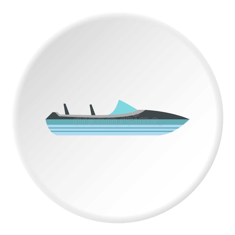 Меньший значок powerboat, плоский стиль бесплатная иллюстрация Меньший значок powerboat, плоский стиль бесплатная иллюстрация