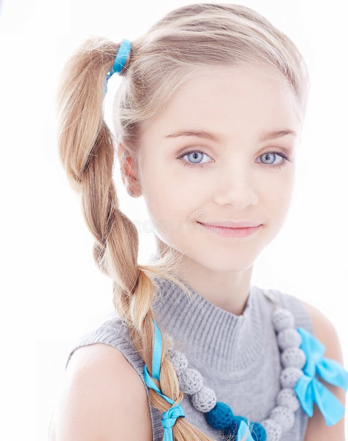 Pigtails girl toys retro