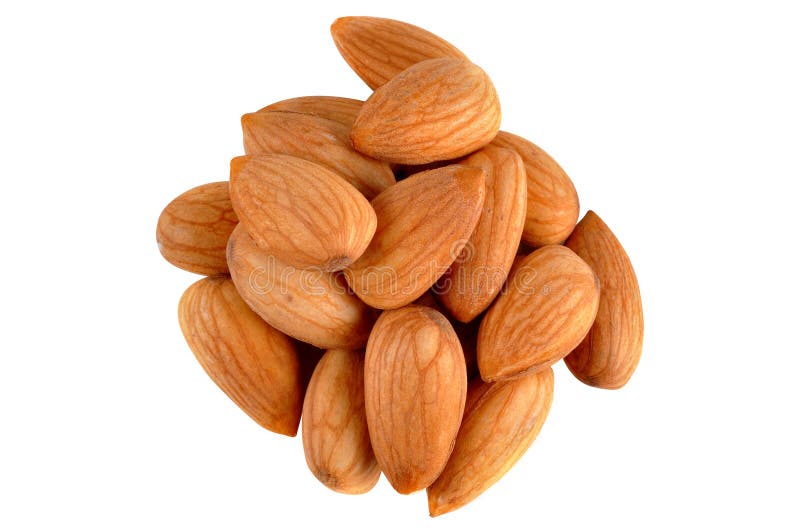 стручок миндалин стоковое изображение. изображение насчитывающей ...