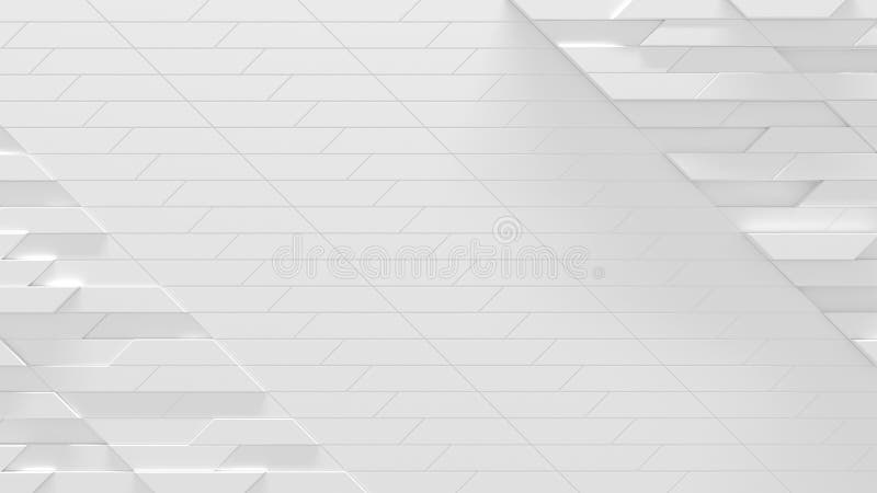 минималистский белый геометрический фон 3d иллюстрация иллюстрация вектора