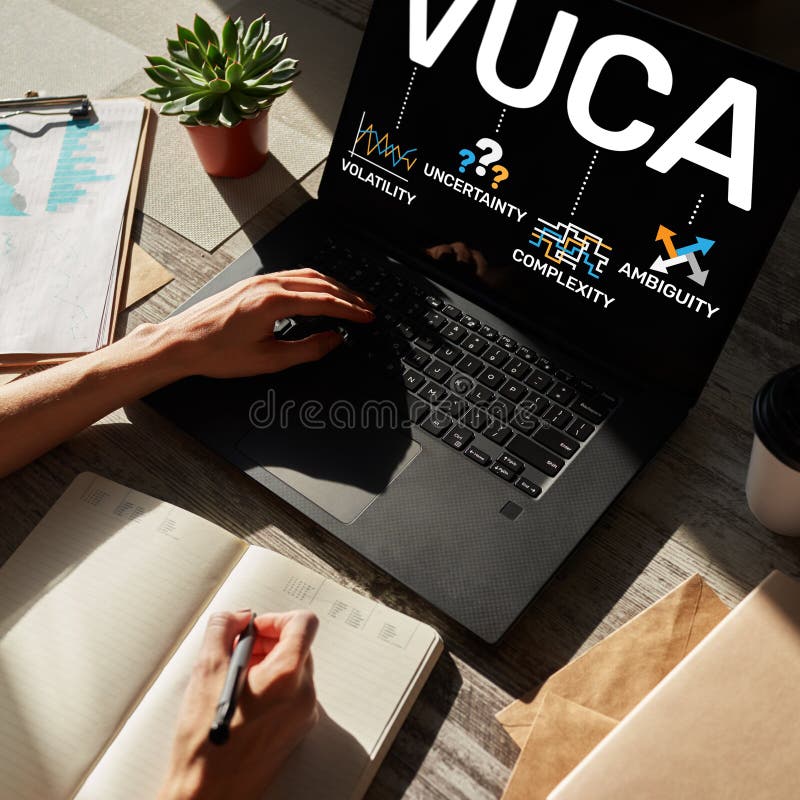 Мировоззренческая доктрина VUCA на экране Неустойчивость, неопределенность, сложность, неоднозначность стоковое изображение rf Мировоззренческая доктрина VUCA на экране Неустойчивость, неопределенность, сложность, неоднозначность стоковое изображение rf