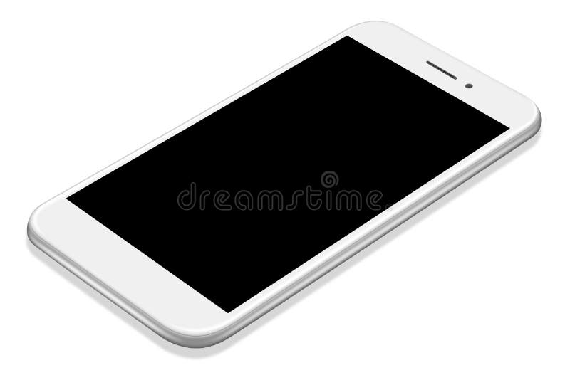 модель-макет smartphone реалистической перспективы иллюстрации 3D белый бесплатная иллюстрация модель-макет smartphone реалистической перспективы иллюстрации 3D белый бесплатная иллюстрация