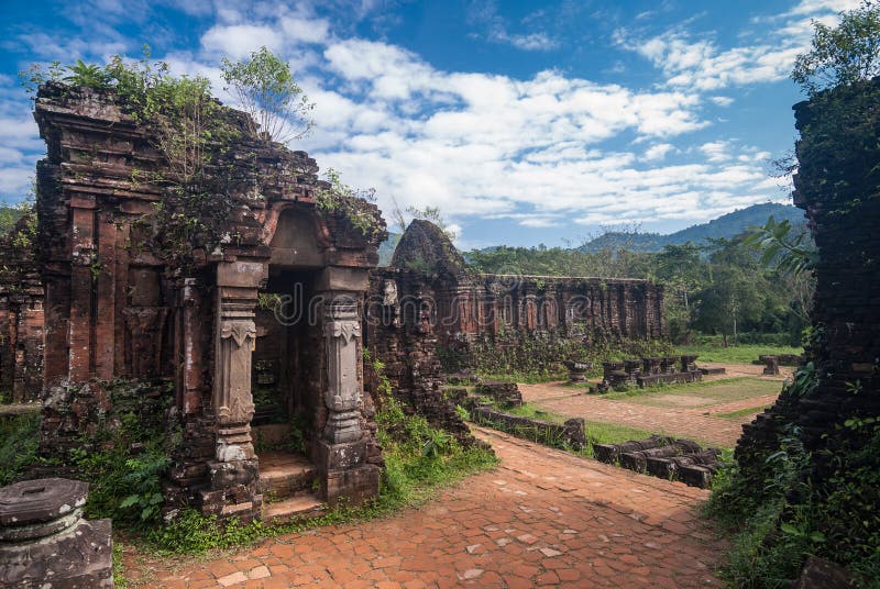 Remains of Hindu tower-temples at My Son Sanctuary, a UNESCO World Heritage site in Vietnam. Remains of Hindu tower-temples at My Son Sanctuary, a UNESCO World Heritage site in Vietnam