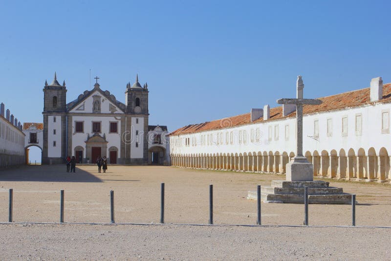 Монастырь Cabo Espichel людей, Sesimbra, Португалия стоковое фото