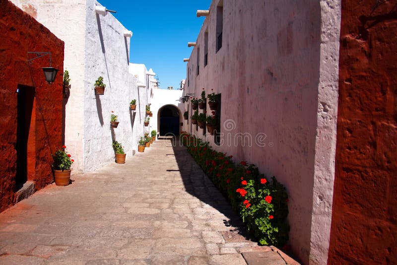 Монастырь Святого Катрина, Arequipa стоковая фотография rf Монастырь Святого Катрина, Arequipa стоковая фотография rf