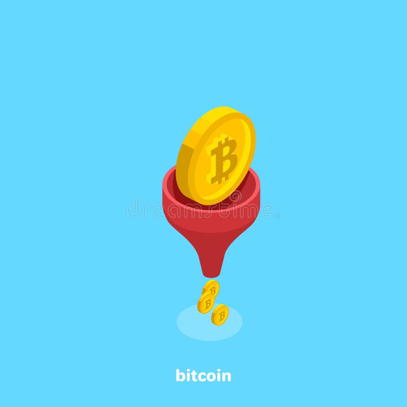 Монетка Bitcoin падает в моча чонсервную банку и приходит из ее в малых монетках иллюстрация вектора Монетка Bitcoin падает в моча чонсервную банку и приходит из ее в малых монетках иллюстрация вектора