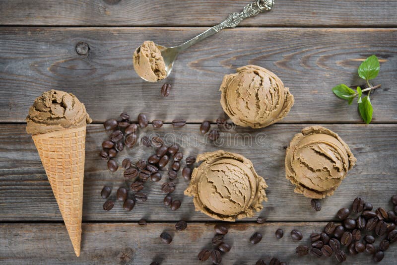 Мороженое mocha взгляд сверху стоковые фото Мороженое mocha взгляд сверху стоковые фото