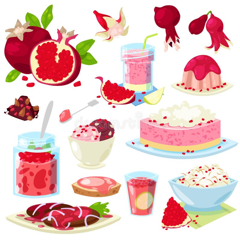 Мороженое или торт десерта еды вектора гранатового дерева свежие fruity с венисой и сладостным плодоовощ гранатов-дерева бесплатная иллюстрация Мороженое или торт десерта еды вектора гранатового дерева свежие fruity с венисой и сладостным плодоовощ гранатов-дерева бесплатная иллюстрация
