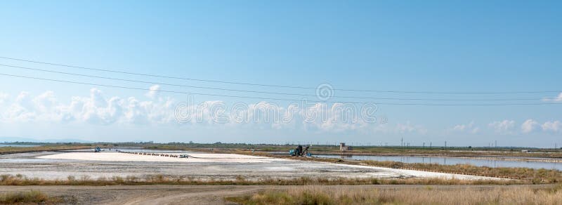Морская соль в болгарской помории стоковое фото