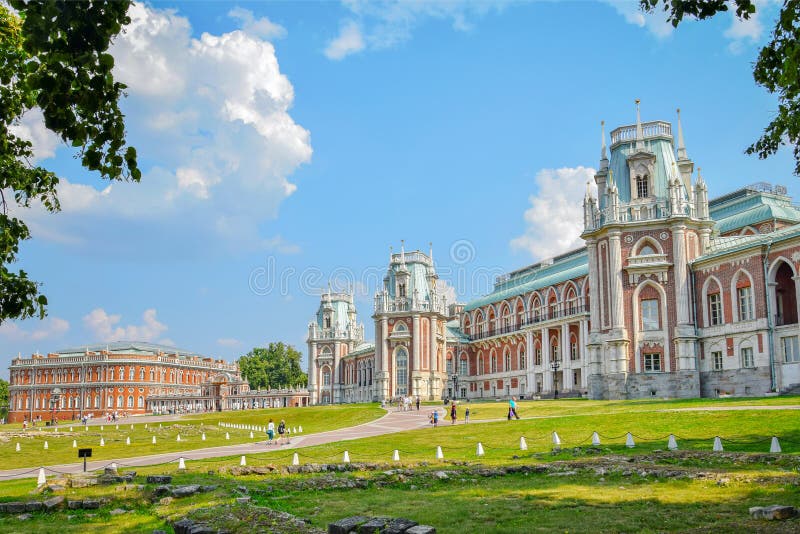 Catherine Palace in Tsaritsyno park-museum, Moscow city