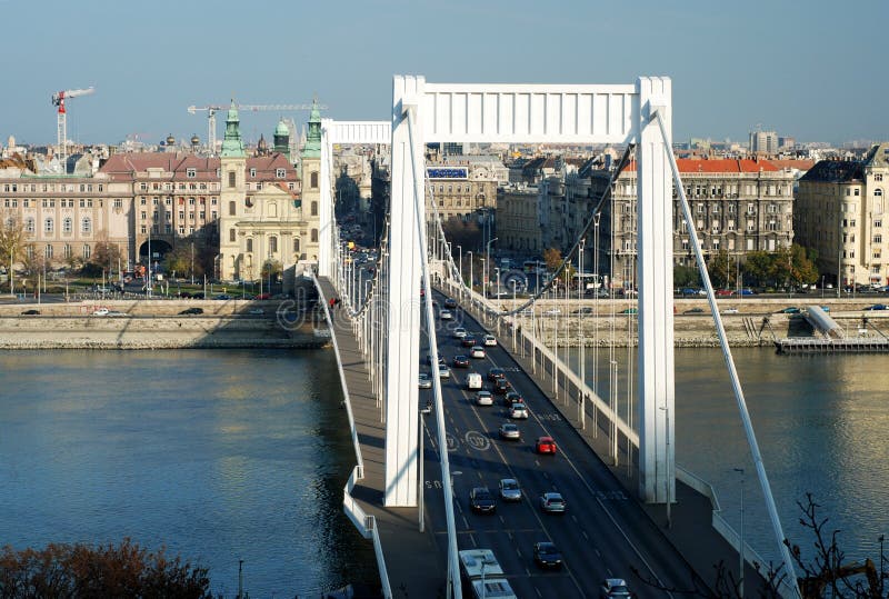 мост budapest elizabeth стоковое фото rf мост budapest elizabeth стоковое фото rf