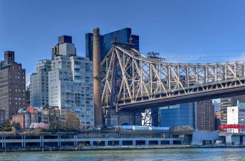 Мост Queensboro - Нью-Йорк стоковое фото rf Мост Queensboro - Нью-Йорк стоковое фото rf