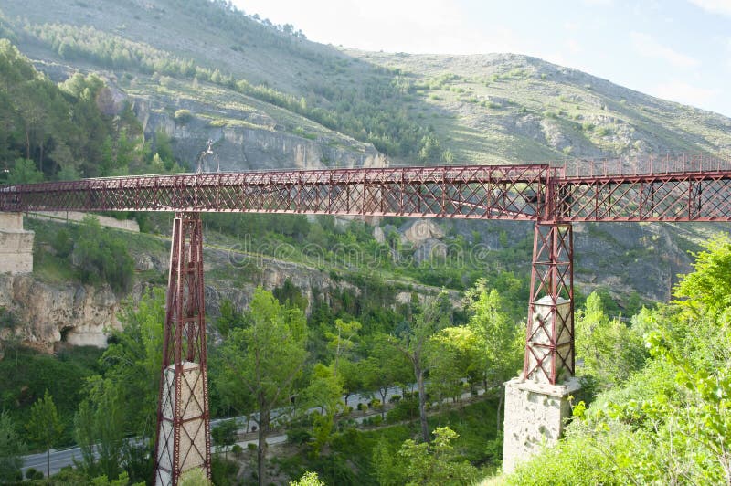 San Pablo Bridge in Cuenca - Spain. San Pablo Bridge in Cuenca - Spain