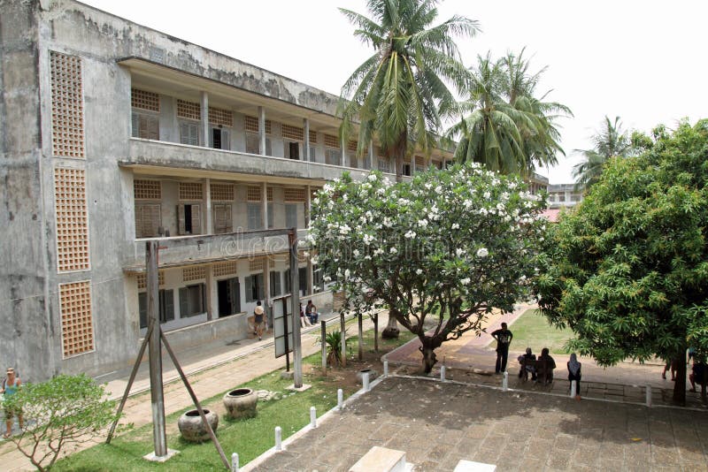 Музей геноцида Tuol Sleng в Пномпень стоковые фото Музей геноцида Tuol Sleng в Пномпень стоковые фото