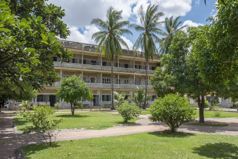 Музей геноцида Tuol Sleng на Пномпень стоковая фотография Музей геноцида Tuol Sleng на Пномпень стоковая фотография