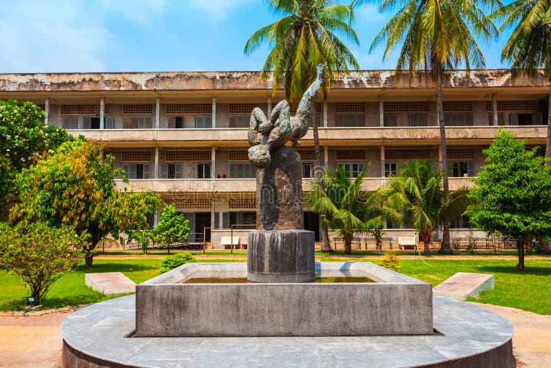 Музей геноцида Tuol Sleng, Пномпень стоковое изображение Музей геноцида Tuol Sleng, Пномпень стоковое изображение
