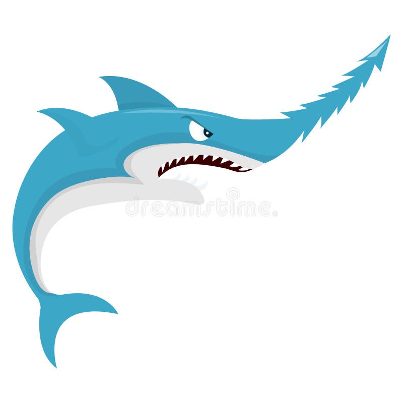 Мультфильм Sawshark иллюстрация штока Мультфильм Sawshark иллюстрация штока