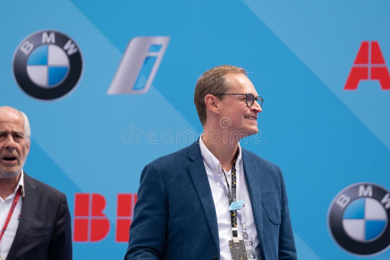 Мэр Берлина Майкл Müller на церемонии чемпионата формулы e FIA ABB приз-давая стоковые фото Мэр Берлина Майкл Müller на церемонии чемпионата формулы e FIA ABB приз-давая стоковые фото