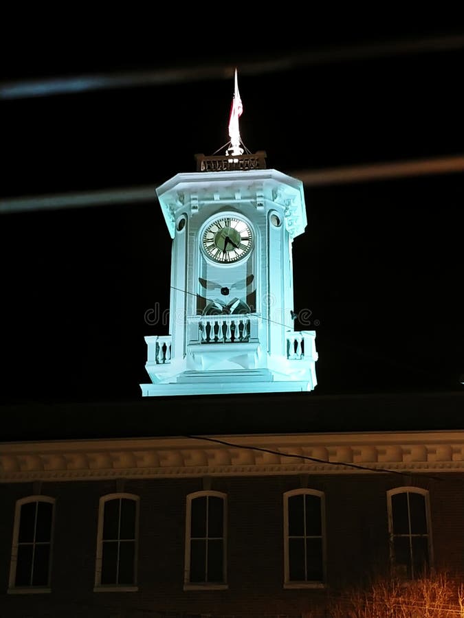 Maryland Lightened ClockTower. Maryland Lightened ClockTower