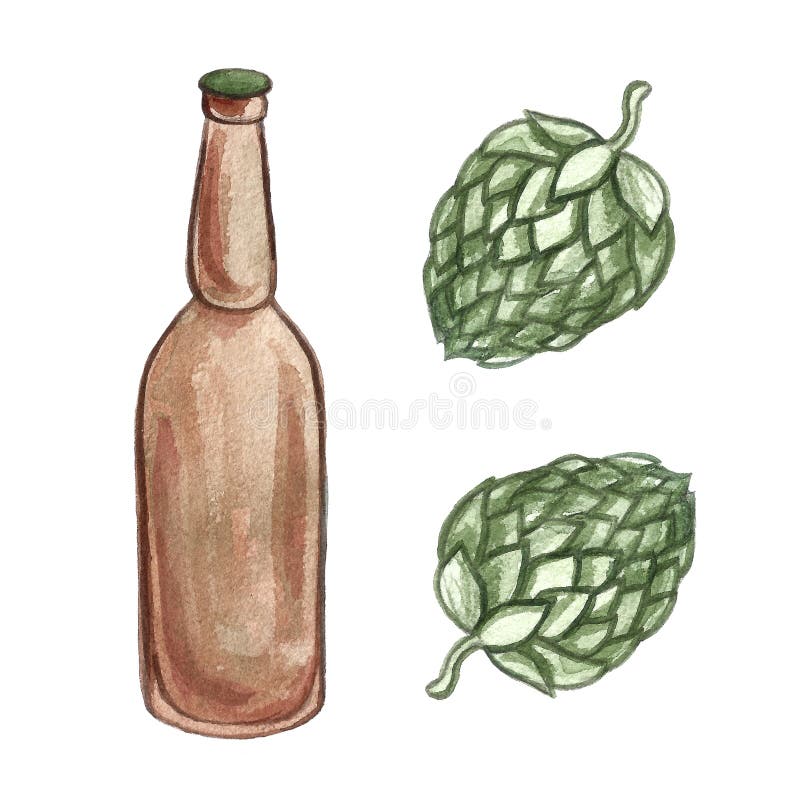 Набор вычерченной акварели руки oktoberfest, кружки и стекла пива, завод хмеля, закуски, сосиски и крендели, иллюстрация руки выч стоковое изображение rf Набор вычерченной акварели руки oktoberfest, кружки и стекла пива, завод хмеля, закуски, сосиски и крендели, иллюстрация руки выч стоковое изображение rf