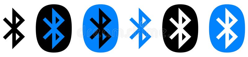 набор значков Bluetooth иллюстрация вектора