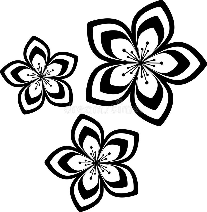 Набор цветов Hippy groovy daisy. Ретро винтаж стиль пасхальной весны ручная декоративные элементы. Значок цветка бесплатная иллюстрация