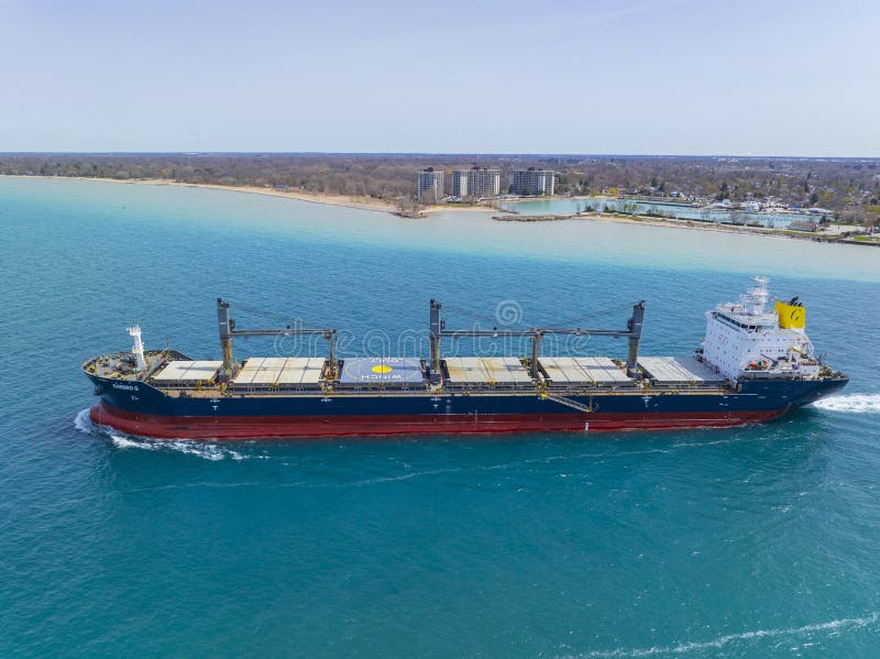 Навальный корабль Lake Huron Port Huron MI USA стоковые фотографии rf