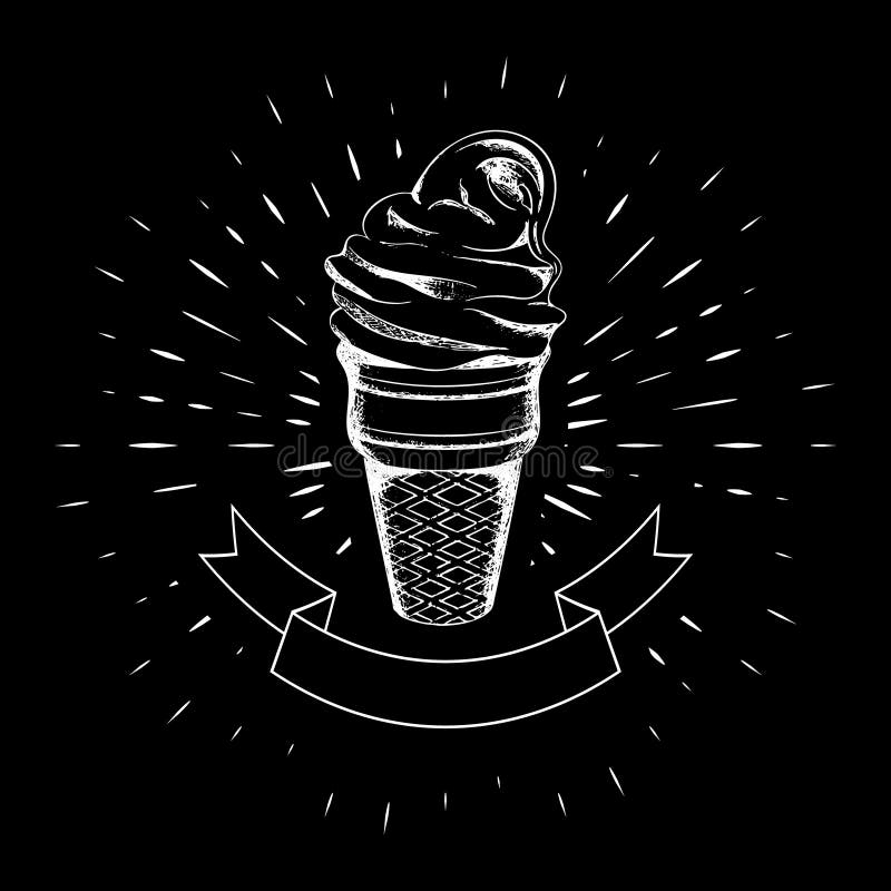 Плакаты мороженого иллюстрация вектора. иллюстрации насчитывающей конус