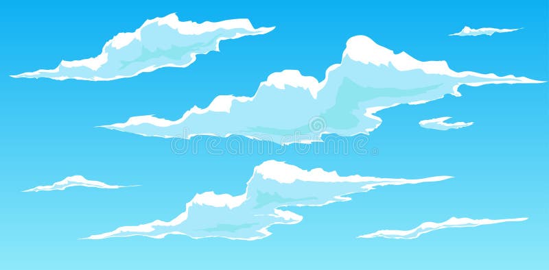 Длинное облако рисунок