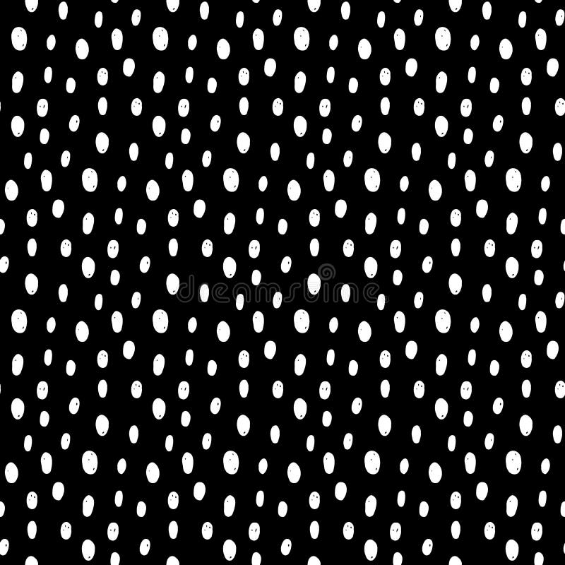 Abstract polka dot pattern with hand drawn dots. Cute vector black and white polka dot pattern. Seamless monochrome polka dot pattern for fabric, wallpapers, wrapping paper, cards and web backgrounds. Abstract polka dot pattern with hand drawn dots. Cute vector black and white polka dot pattern. Seamless monochrome polka dot pattern for fabric, wallpapers, wrapping paper, cards and web backgrounds.