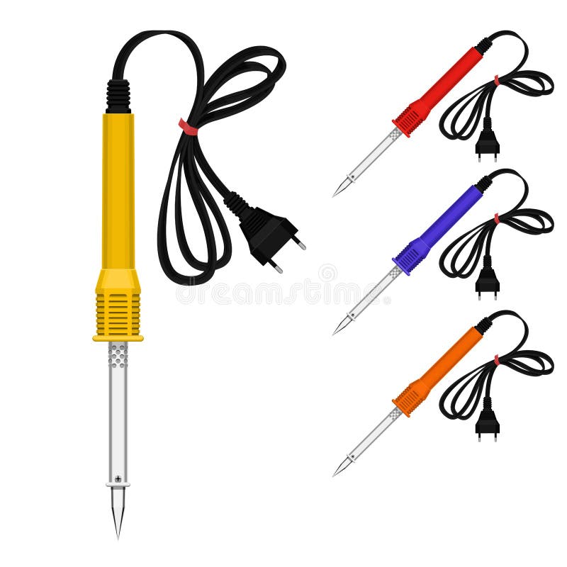 Set of Soldering iron on transparent background. Set of Soldering iron on transparent background